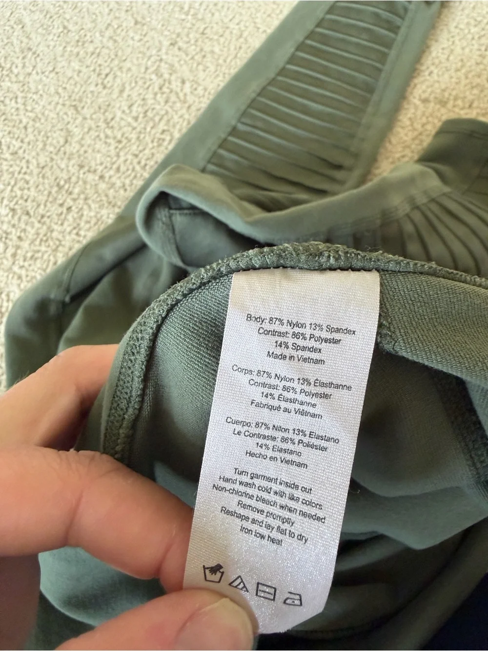Alo Yoga Olive Green Performance Leggings